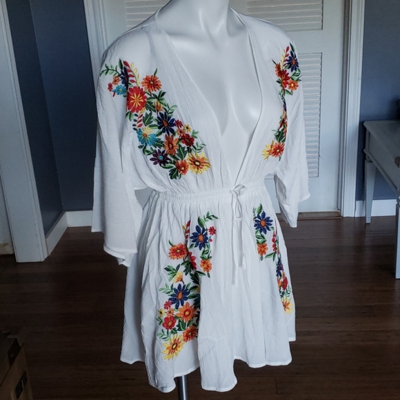 Plunging V-neck Swim Coverup - Picture 3 of 8